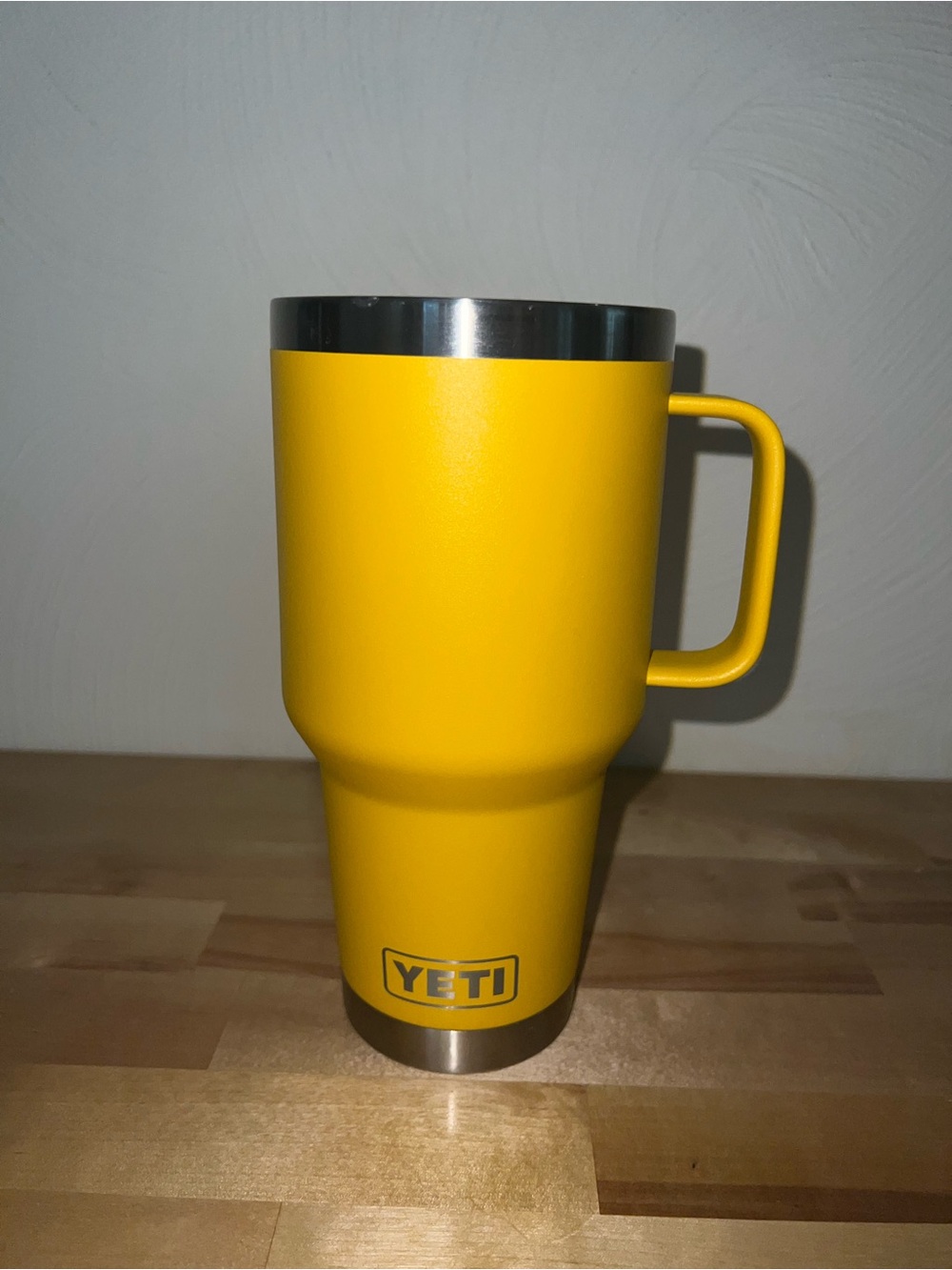 Yeti Yellow Insulated Travel Mug with Handle